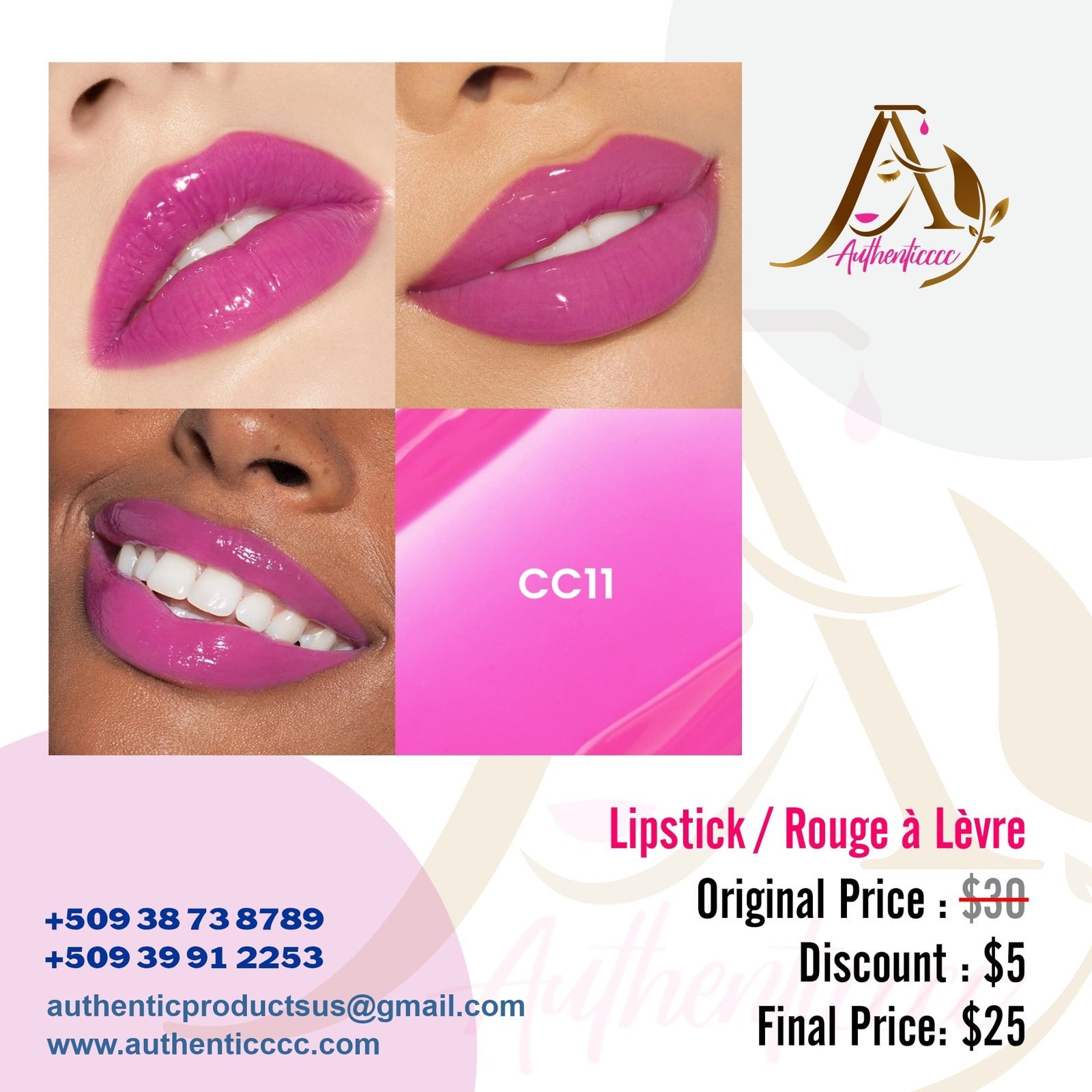 Lipstick CC11 – Violet Glamour