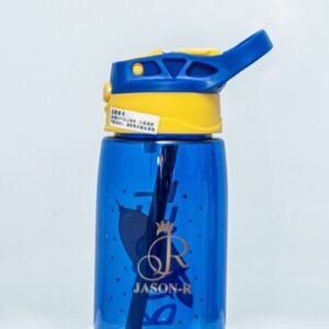 Gourde Enfant avec Paille – Bleu & Jaune 💙💛