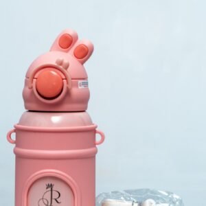 Gourde Isotherme Enfant – Lapin Rose 🐰🌸